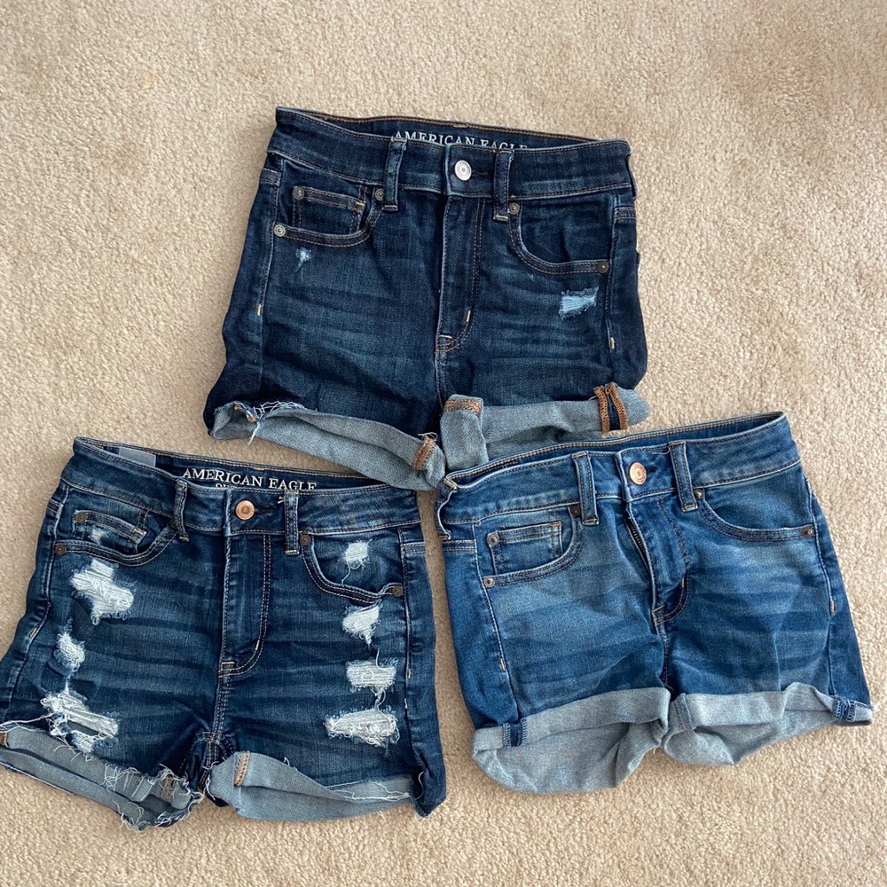 American eagle high waisted jean short lot 00